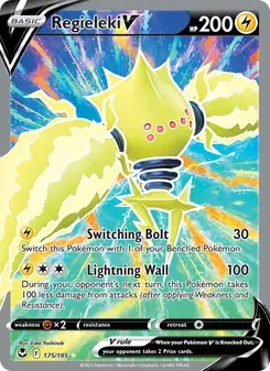Regieleki V 175/195 Silver Tempest Pokémon card