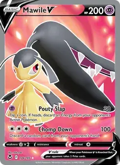 Mawile V 178/195 Silver Tempest Pokémon card