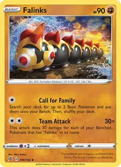 Falinks 109/192 Rebel Clash Pokémon card