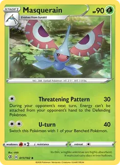 Masquerain 11/192 Rebel Clash Pokémon card