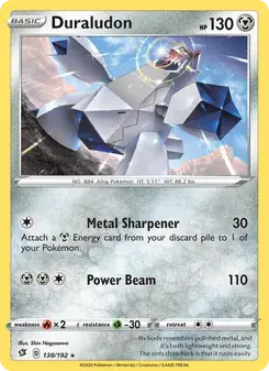 Duraludon 138/192 Rebel Clash Pokémon card