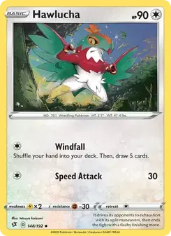 Hawlucha 148/192 Rebel Clash Pokémon card