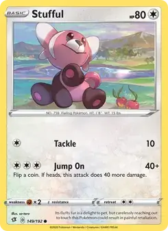 Stufful 149/192 Rebel Clash Pokémon card
