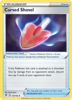 Cursed Shovel 157/192 Rebel Clash Pokémon card