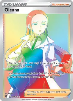 Oleana 202/192 Rebel Clash Pokémon card