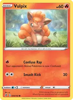 Vulpix 24/192 Rebel Clash Pokémon card