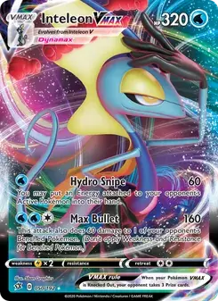 Inteleon VMAX 50/192 Rebel Clash Pokémon card