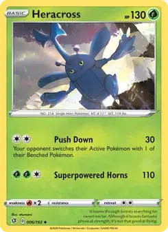 Heracross 6/192 Rebel Clash Pokémon card