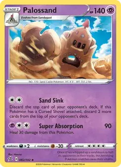 Palossand 82/192 Rebel Clash Pokémon card