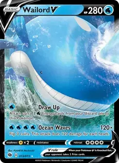 Wailord V 13/73 Champion's Path Pokémon card