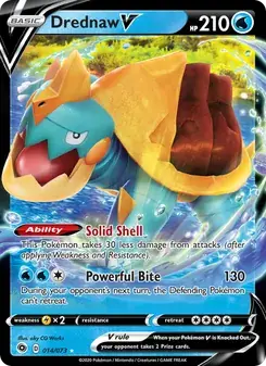 Drednaw V 14/73 Champion's Path Pokémon card