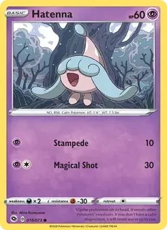 Hatenna 18/73 Champion's Path Pokémon card