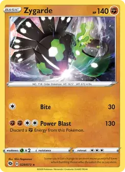Zygarde 28/73 Champion's Path Pokémon card