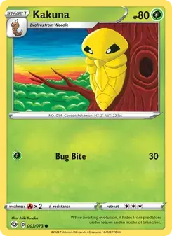 Kakuna 3/73 Champion's Path Pokémon card