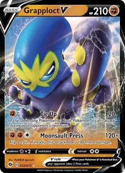 Grapploct V 32/73 Champion's Path Pokémon card
