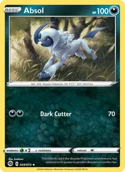 Absol 38/73 Champion's Path Pokémon card