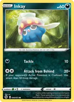 Inkay 44/73 Champion's Path Pokémon card