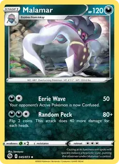 Malamar 45/73 Champion's Path Pokémon card
