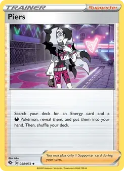 Piers 58/73 Champion's Path Pokémon card