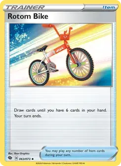 Rotom Bike 63/73 Champion's Path Pokémon card