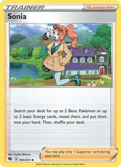 Sonia 65/73 Champion's Path Pokémon kaart