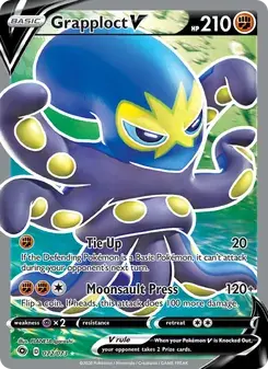 Grapploct V 72/73 Champion's Path Pokémon card