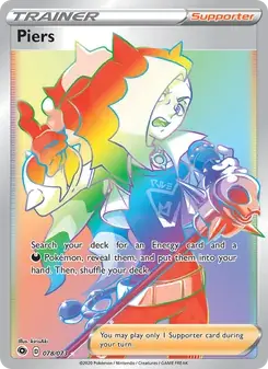 Piers 78/73 Champion's Path Pokémon card