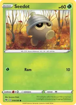 Seedot 10/185 Vivid Voltage Pokémon card
