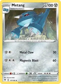 Metang 117/185 Vivid Voltage Pokémon card