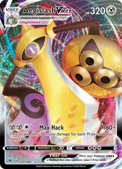 Aegislash VMAX 127/185 Vivid Voltage Pokémon card