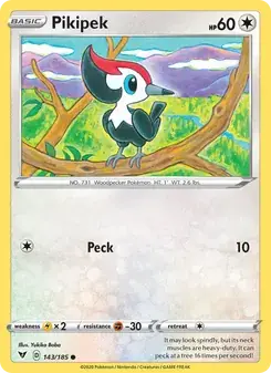 Pikipek 143/185 Vivid Voltage Pokémon card