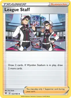 League Staff 153/185 Vivid Voltage Pokémon card