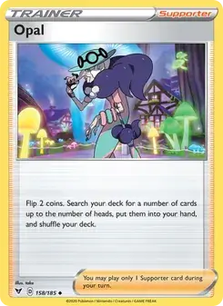 Opal 158/185 Vivid Voltage Pokémon card
