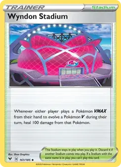 Wyndon Stadium 161/185 Vivid Voltage Pokémon card