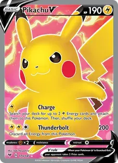 Pikachu V 170/185 Vivid Voltage Pokémon card