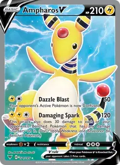 Ampharos V 171/185 Vivid Voltage Pokémon card