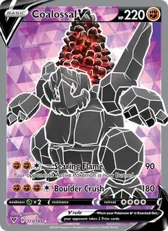 Coalossal V 173/185 Vivid Voltage Pokémon card
