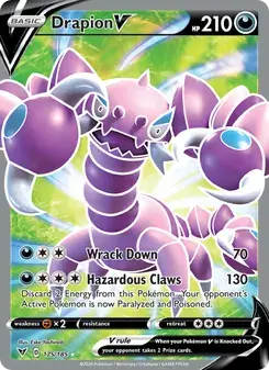 Drapion V 175/185 Vivid Voltage Pokémon card