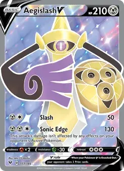 Aegislash V 177/185 Vivid Voltage Pokémon Karte