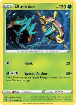 Dhelmise 19/185 Vivid Voltage Pokémon card
