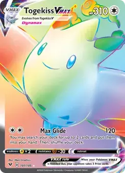 Togekiss VMAX 191/185 Vivid Voltage Pokémon card