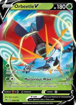 Orbeetle V 20/185 Vivid Voltage Pokémon card