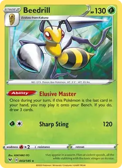 Beedrill 3/185 Vivid Voltage Pokémon card