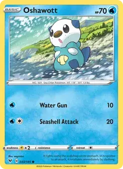Oshawott 33/185 Vivid Voltage Pokémon card