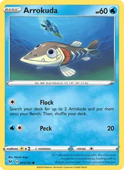 Arrokuda 41/185 Vivid Voltage Pokémon card