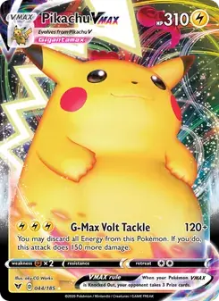 Pikachu VMAX 44/185 Vivid Voltage Pokémon card