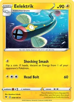 Eelektrik 58/185 Vivid Voltage Pokémon card