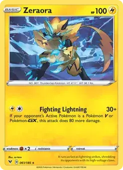 Zeraora 61/185 Vivid Voltage Pokémon card