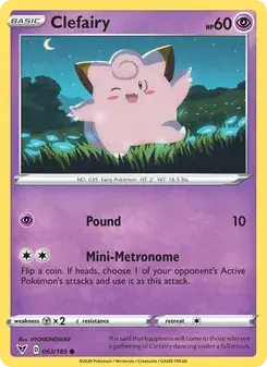 Clefairy 63/185 Vivid Voltage Pokémon card