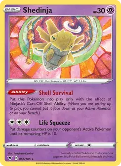 Shedinja 66/185 Vivid Voltage Pokémon card